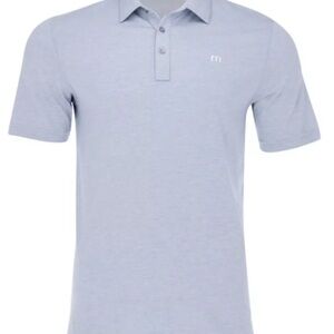Travis Matthew Heather Blue  “Zinna polo” golf performance stretch shirt Med